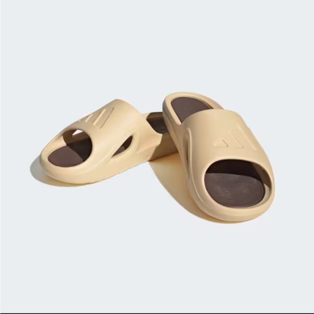 Adidas Beige Slide Sandals